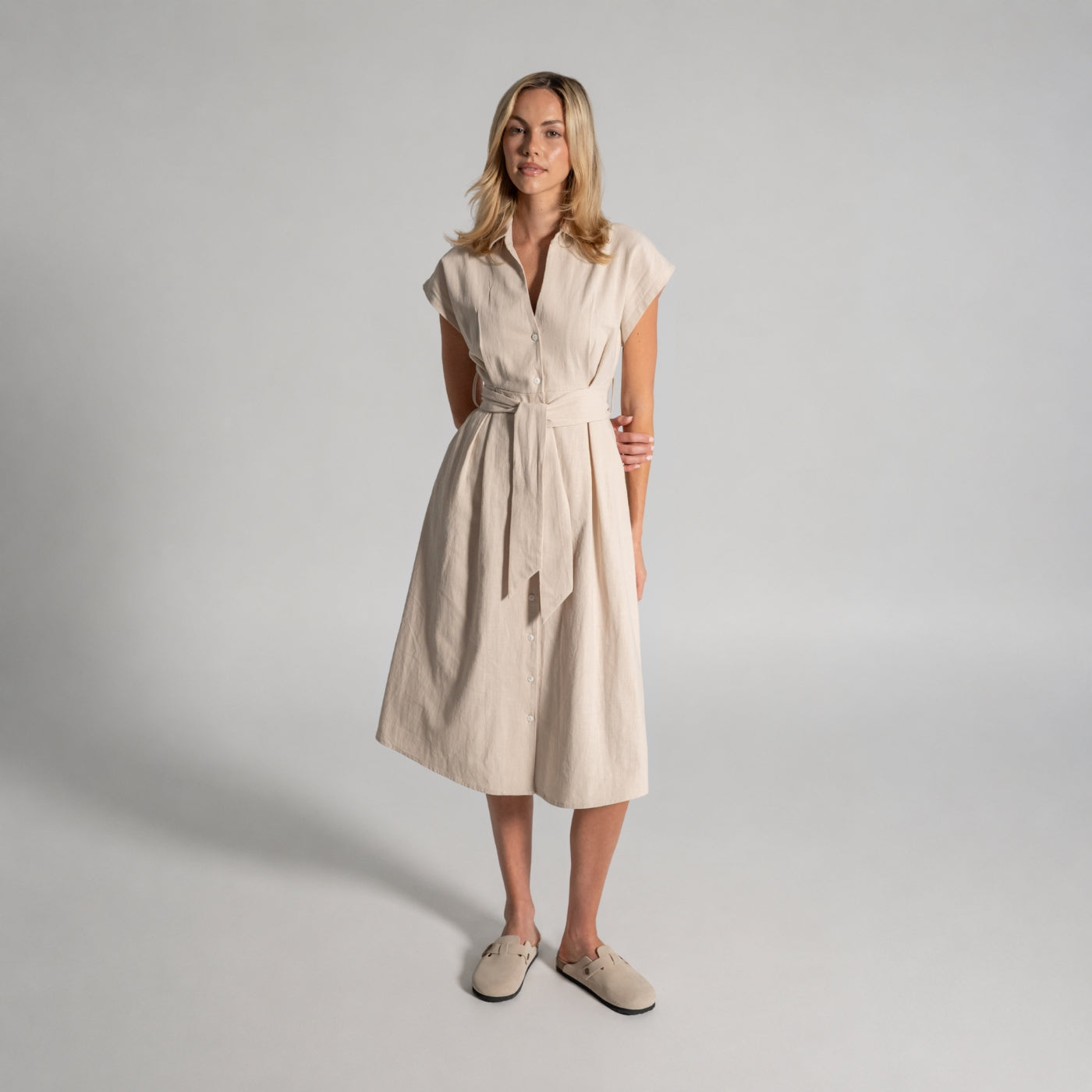 Ava Linen Dress