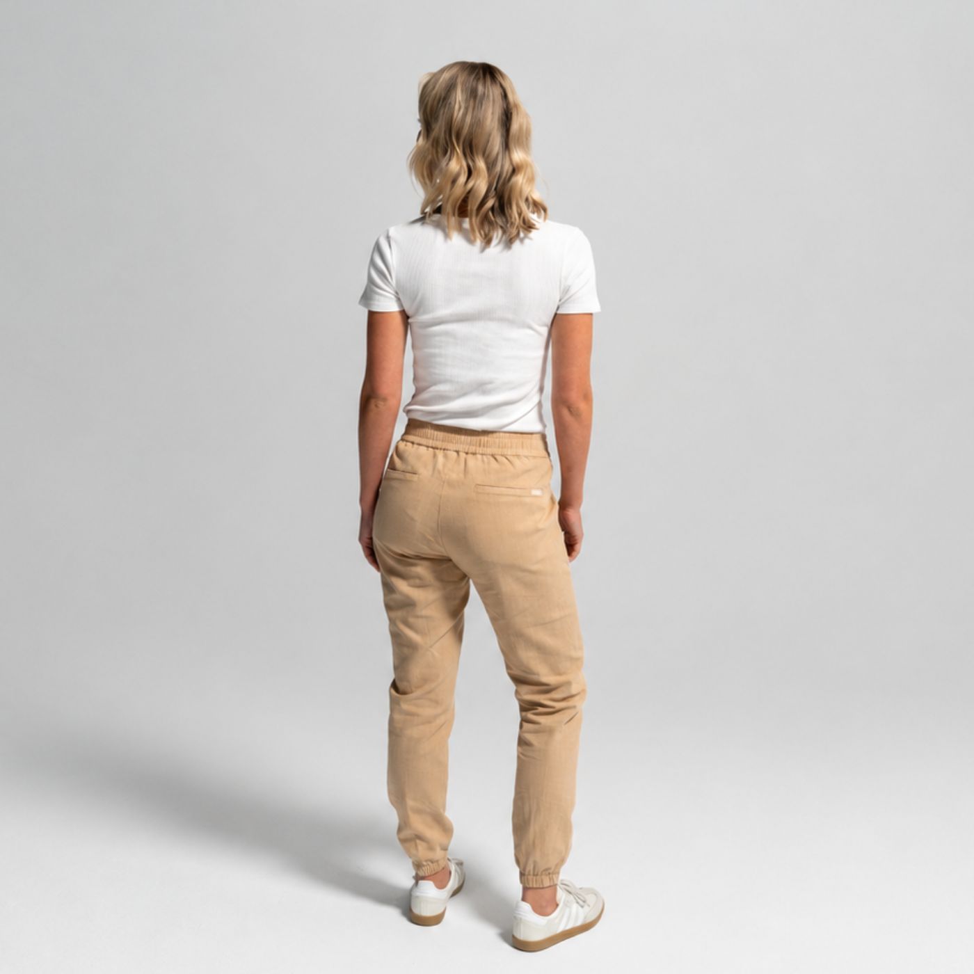 Linen Jogger Pants in Cinnamon, alternate view | Spring Spa Wear