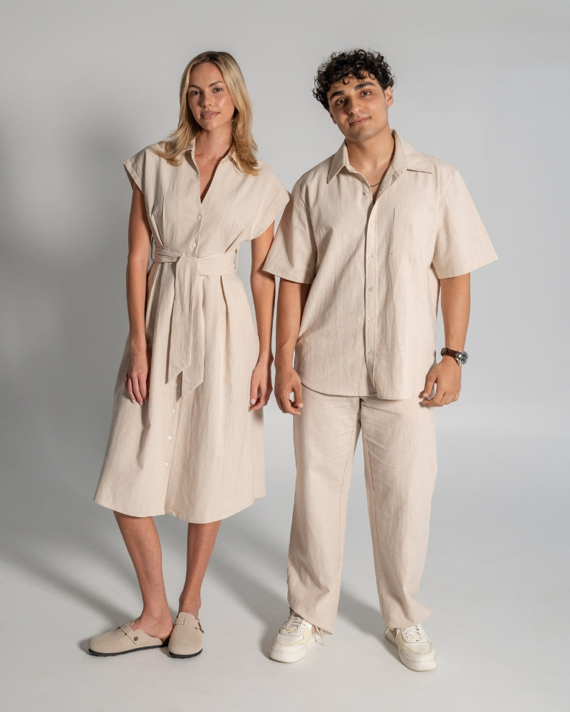 Ava Linen Dress