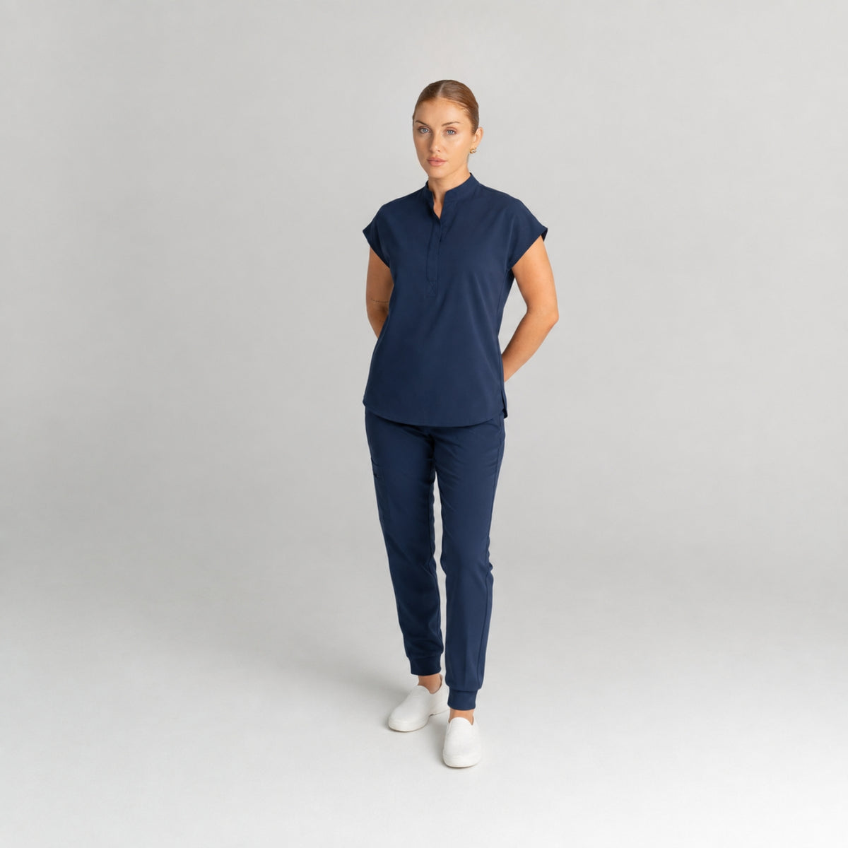Allegra Scrub Set Navy Blue - Clearance Sale