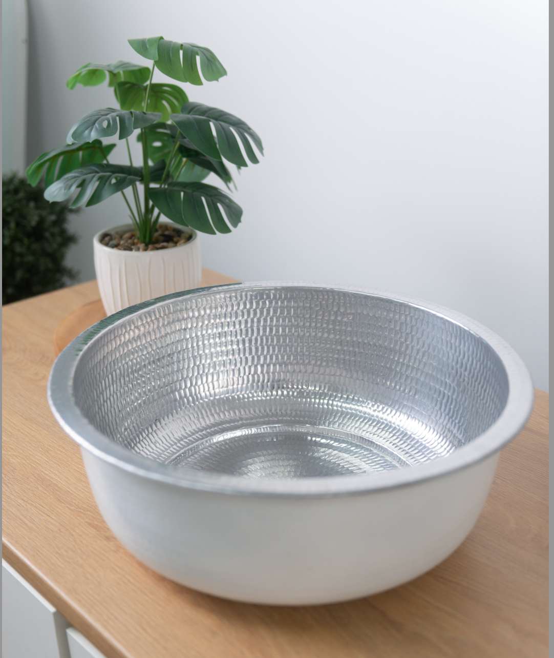 Pedicure bowl hand hammered