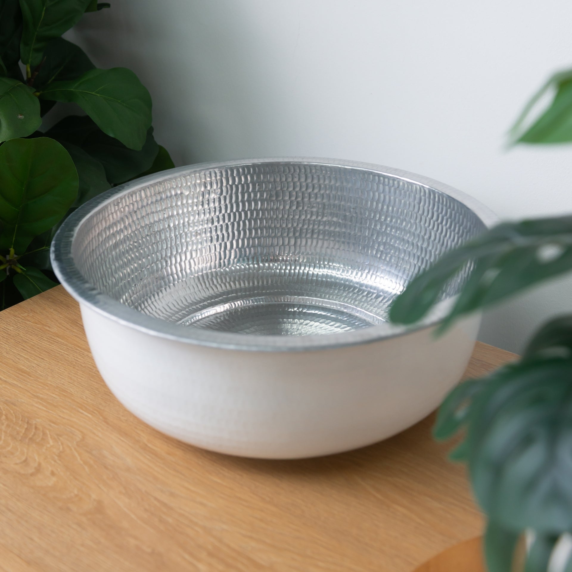 Pedicure bowl hand hammered
