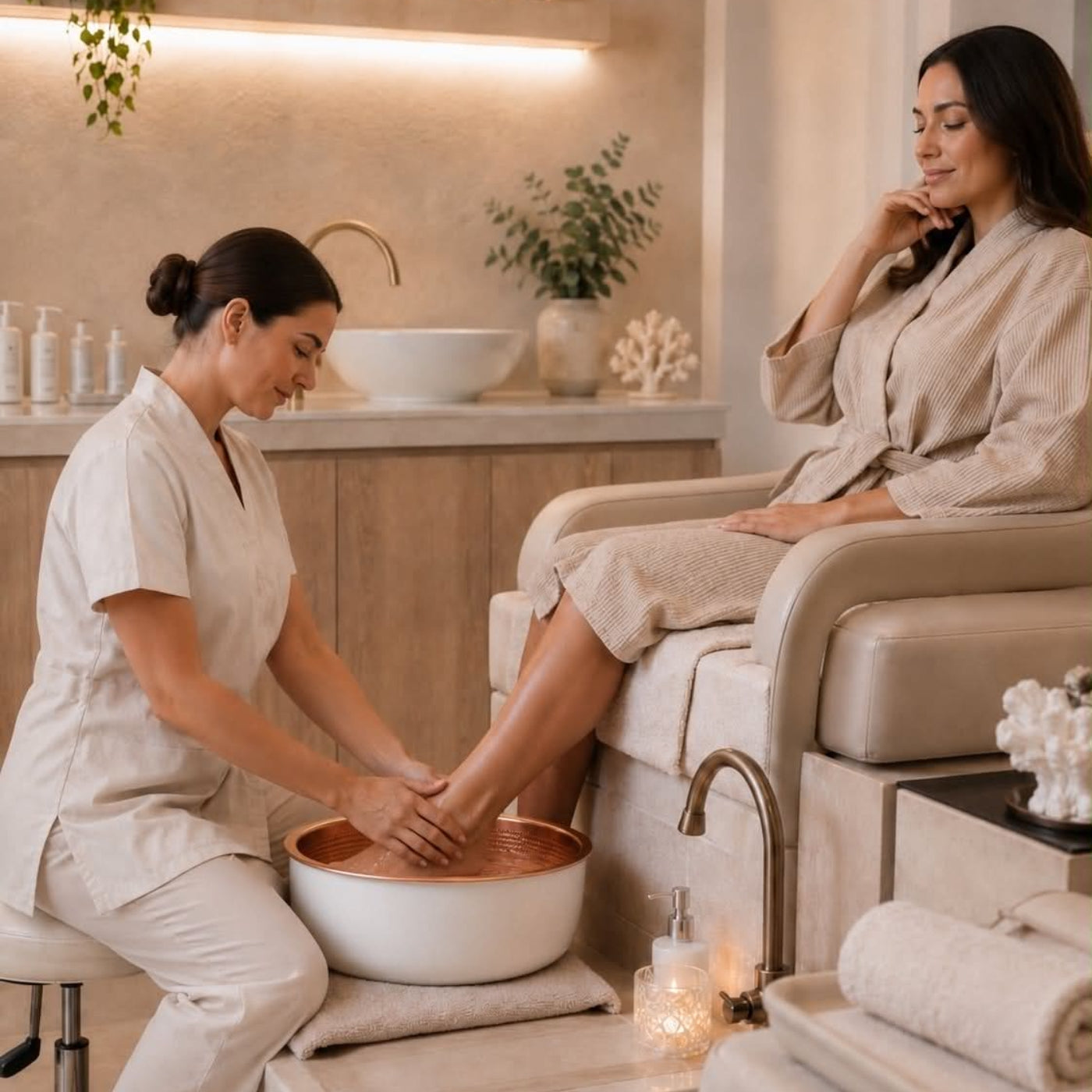 Copper Pedicure Bowl