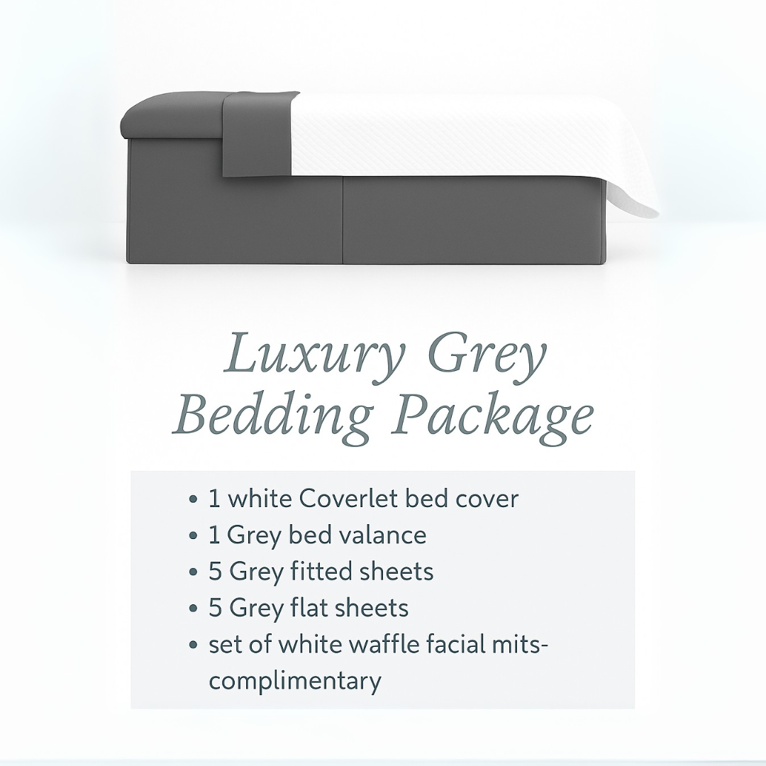 Luxury Grey Spa Bed Set