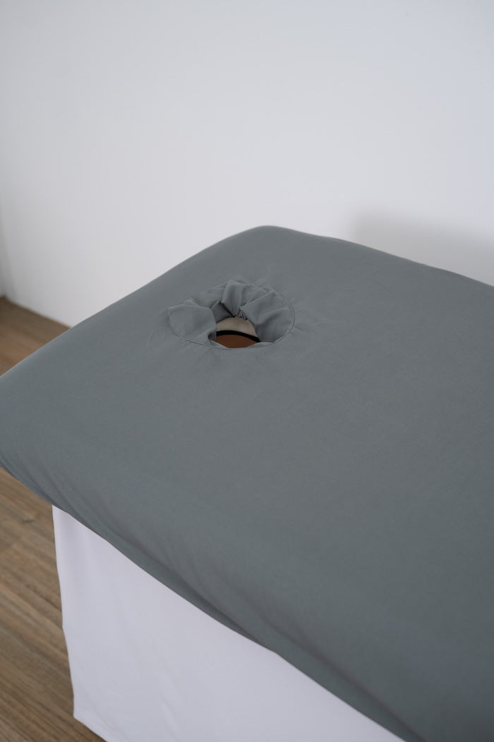 Massage Table fitted sheet With Face Hole (5pk)