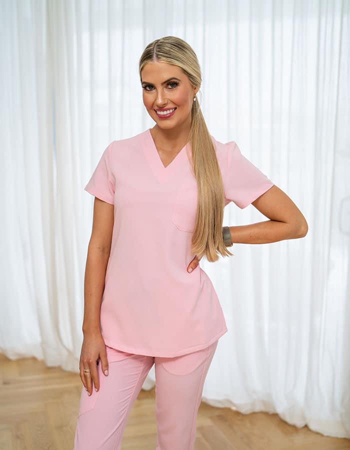 Lainey Scrub Set - Pink final clearance