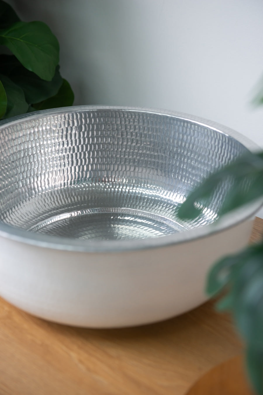 Pedicure bowl hand hammered