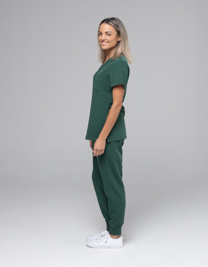 Lainey Scrub Set - Hunter Green clearance