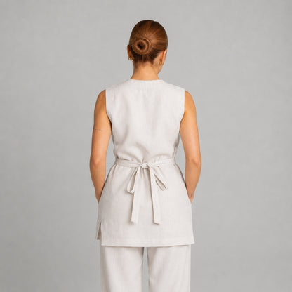 Fleur Linen Tunic - Clearance Sale