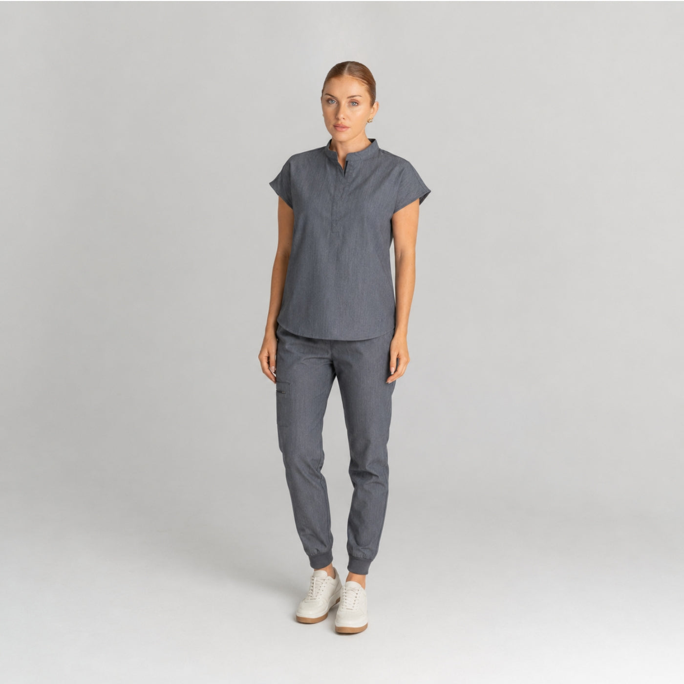 Allegra Scrub Set Grey - Clearance Sale