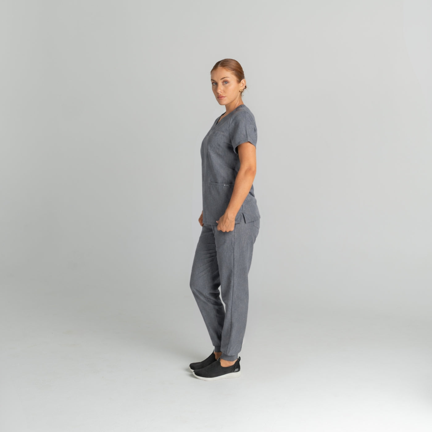 Lainey Scrub Set Grey - Clearance Sale