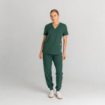 Lainey Scrub Set Hunter Green - Clearance Sale