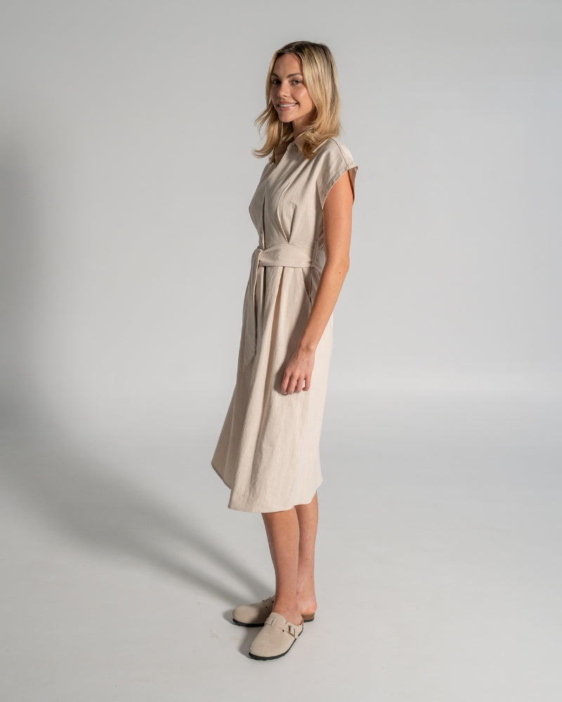 Ava Linen Dress