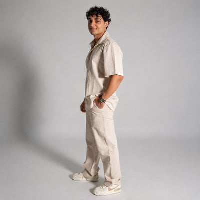 Kia Linen Shirt, styled view | Spring Spa Wear