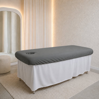 Massage Table Fitted Sheets with Face Hole (5pk)