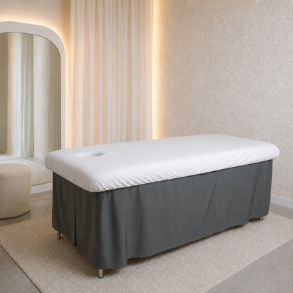 Massage Table Fitted Sheets with Face Hole (5pk)