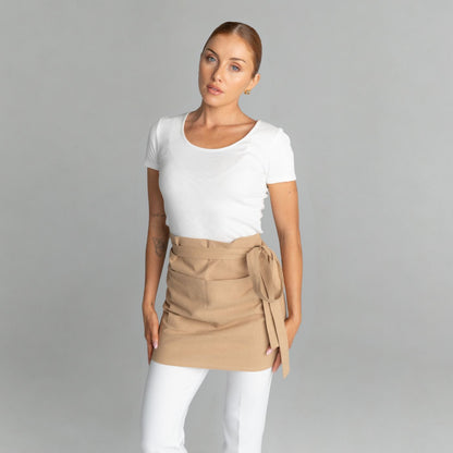 Mia Linen Half Apron