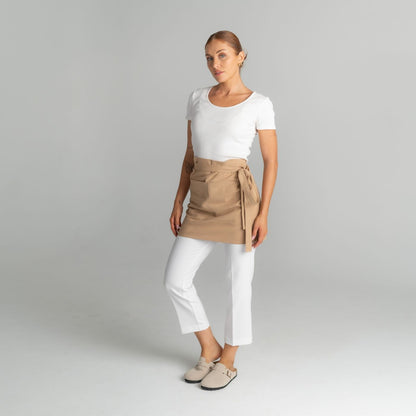 Mia Linen Half Apron