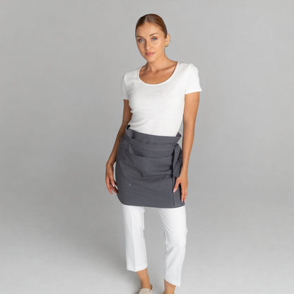 Mia Linen Half Apron