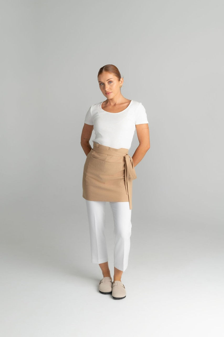 Mia Linen Half Apron