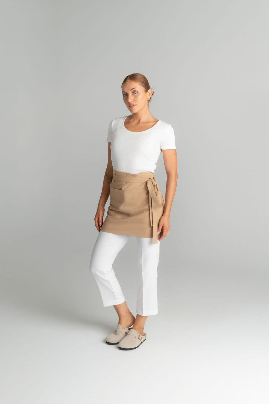 Mia Linen Half Apron