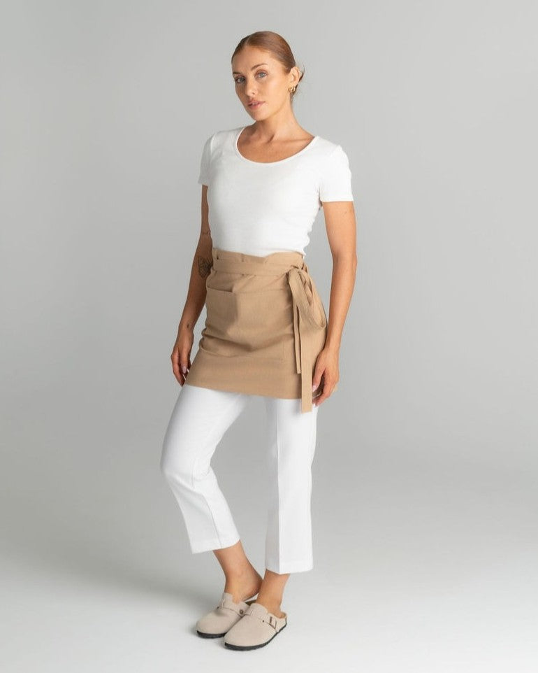 Mia Linen Half Apron