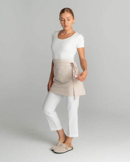 Mia Linen Half Apron