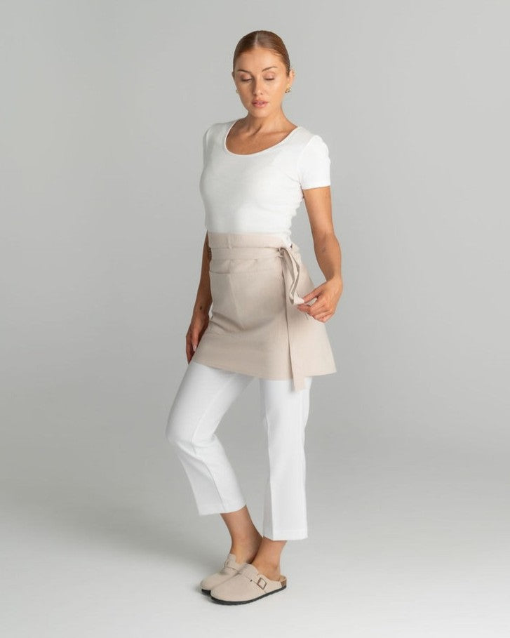 Mia Linen Half Apron