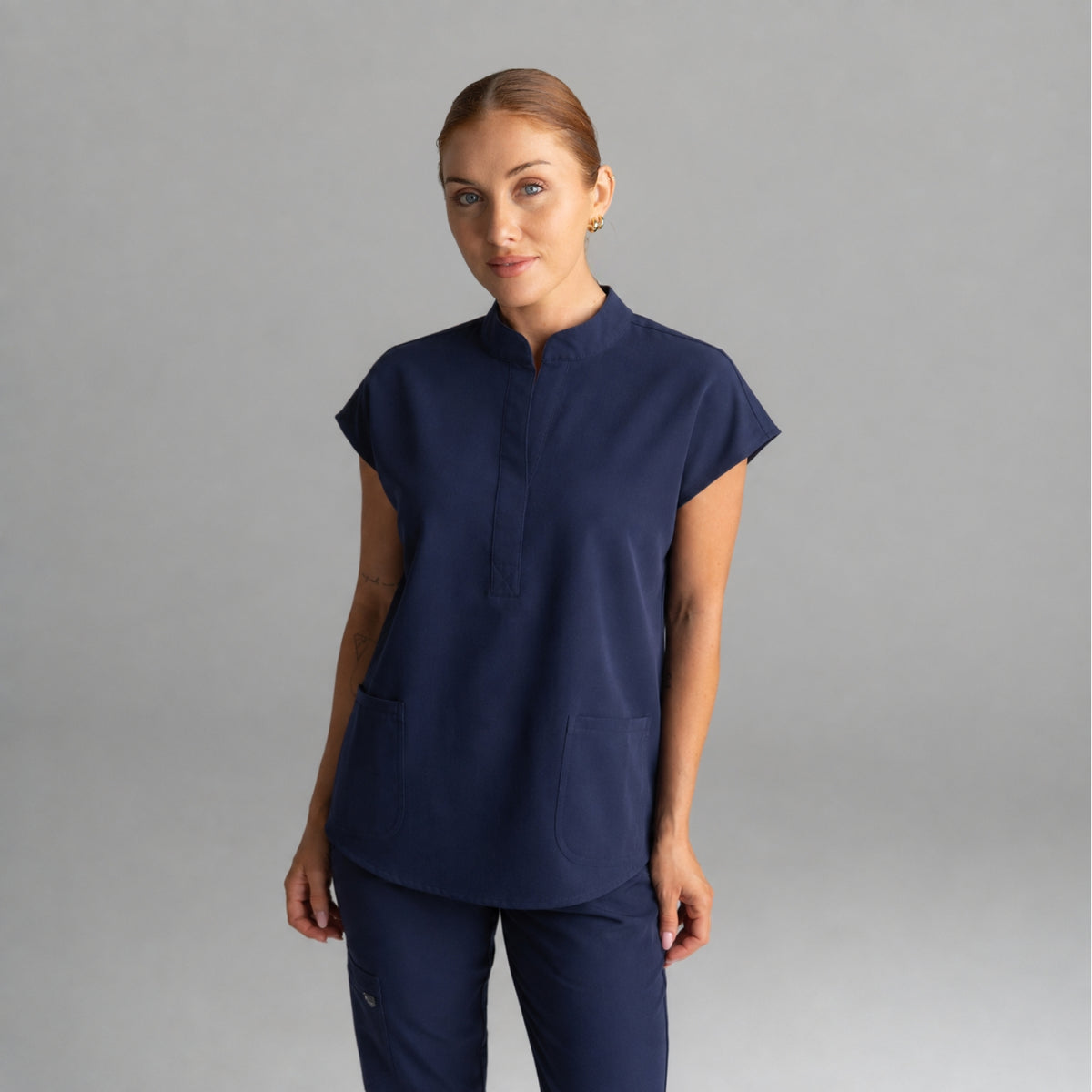 Allegra Scrub Set Navy Blue - Clearance Sale
