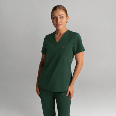 Lainey Scrub Set Hunter Green - Clearance Sale