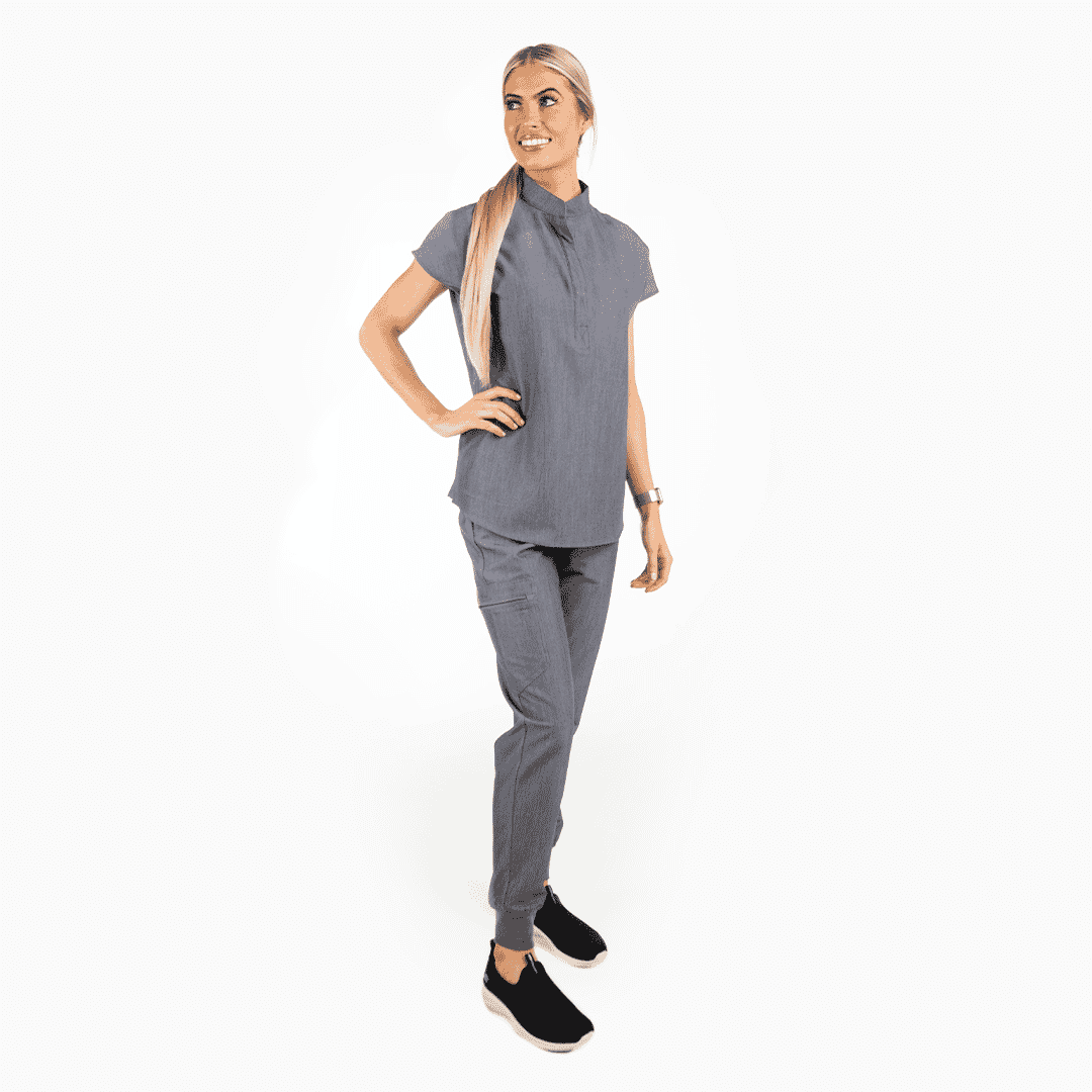 Allegra Scrub Set - Grey  final clearance