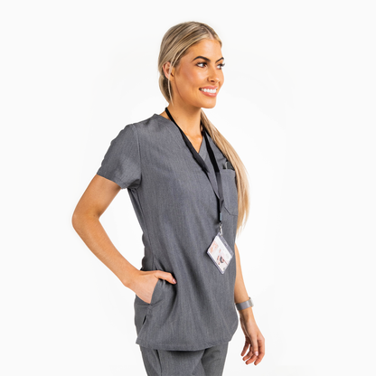 Lainey Scrub Set - Grey  final clearance