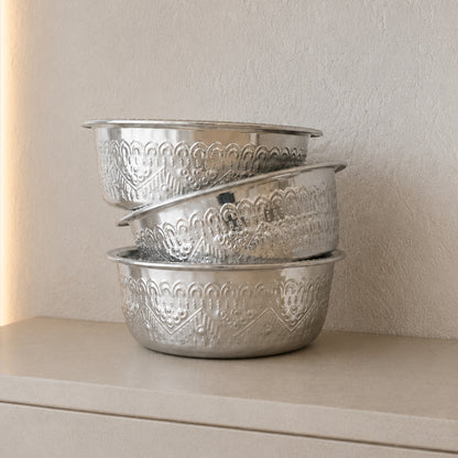 3 Retreat Pedicure Bowls Bundle in Silver | Spring Spa Wear
