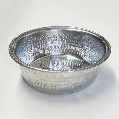 Retreat Pedicure Bowl in Silver, single bowl | Spring Spa Wear