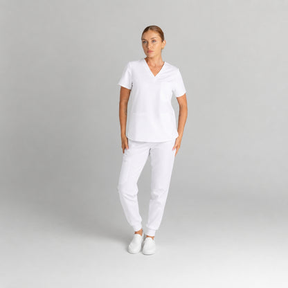 Lainey Scrub Set White - Clearance Sale