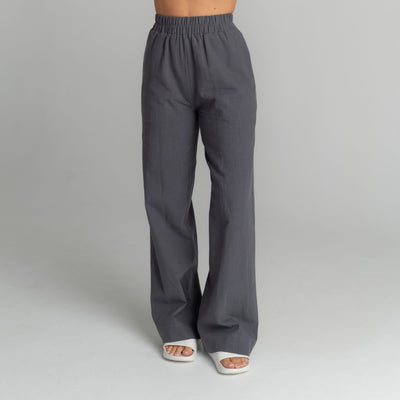 Willow Linen Pants in Charcoal Grey | Spring Spa Wear