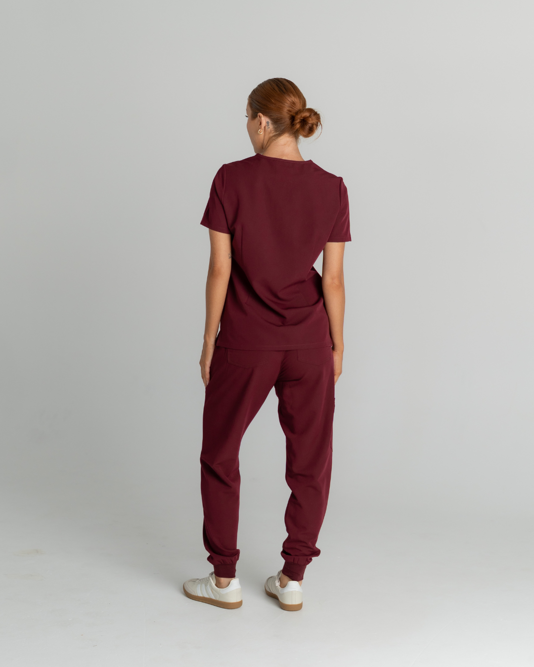 SpringActive™ Burgundy Scrub Set