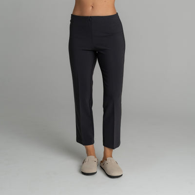 Womens Capri Pants in Charcoal Grey, front view | Spring Spa Wear