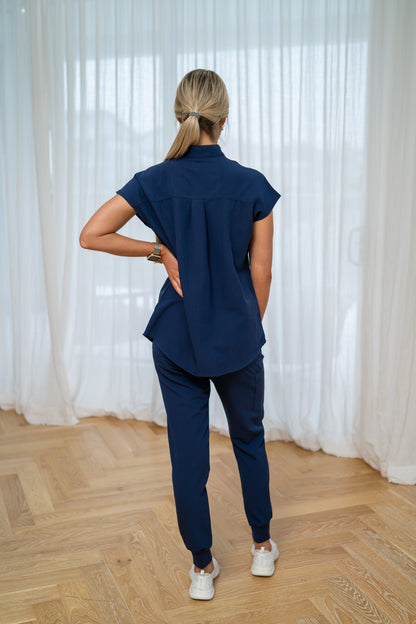 Allegra Scrub Set - Navy Blue  final clearance