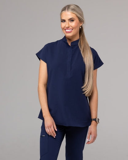 Allegra Scrub set -top and pants Navy Blue