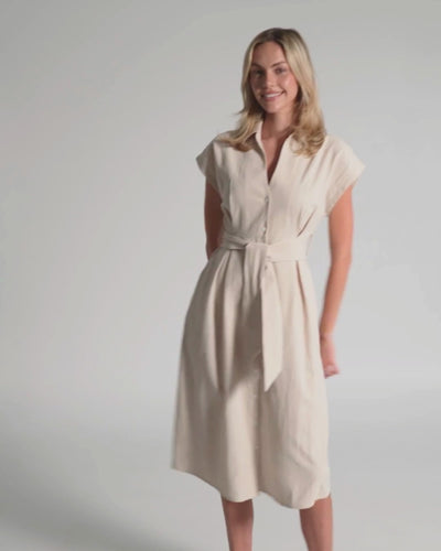 Ava Linen Dress