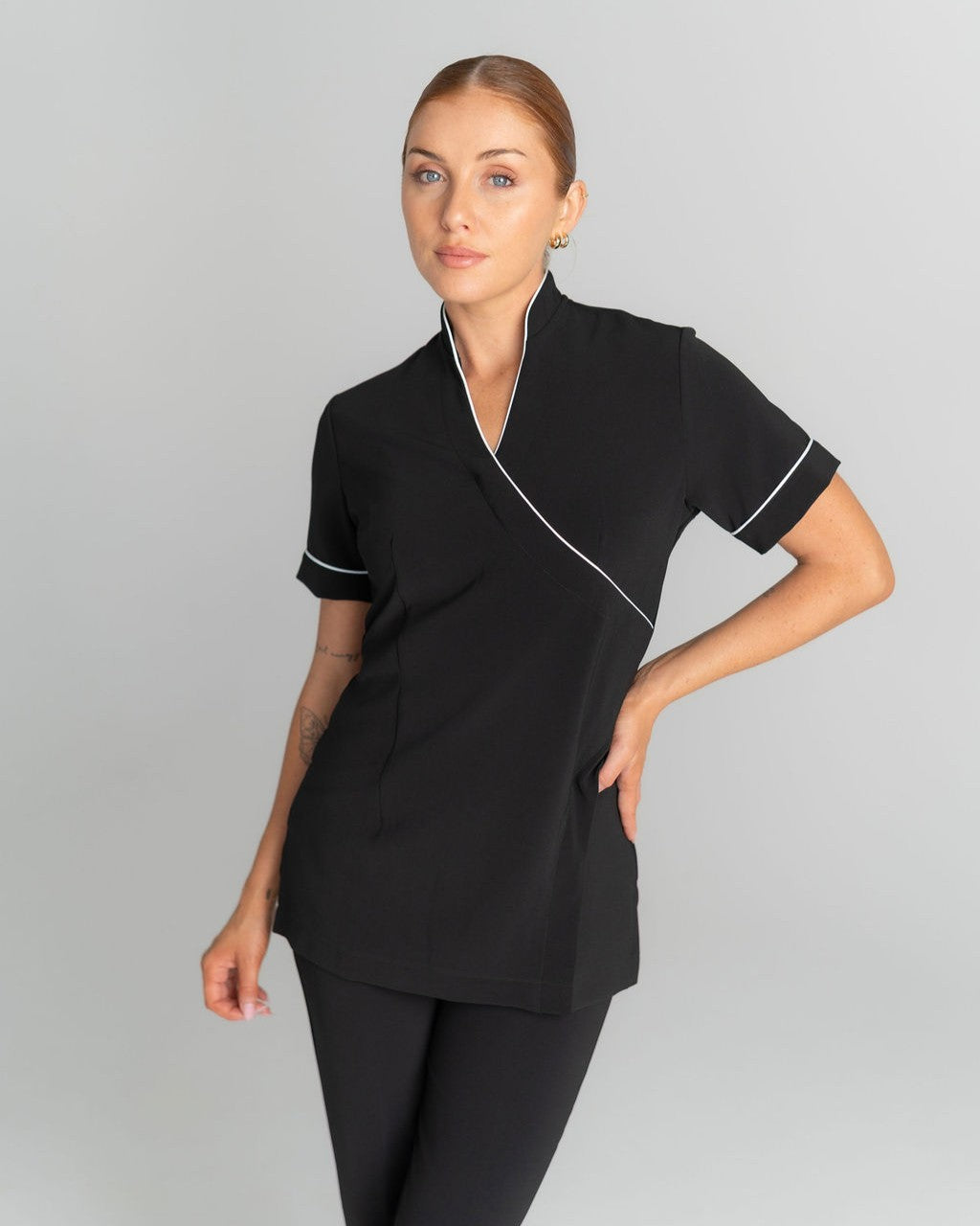 Spa Uniform 10 with Piping – Spring Spa Wear