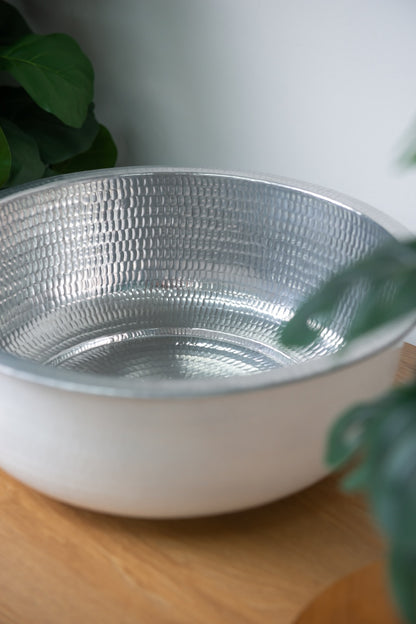 Pedicure bowl hand hammered